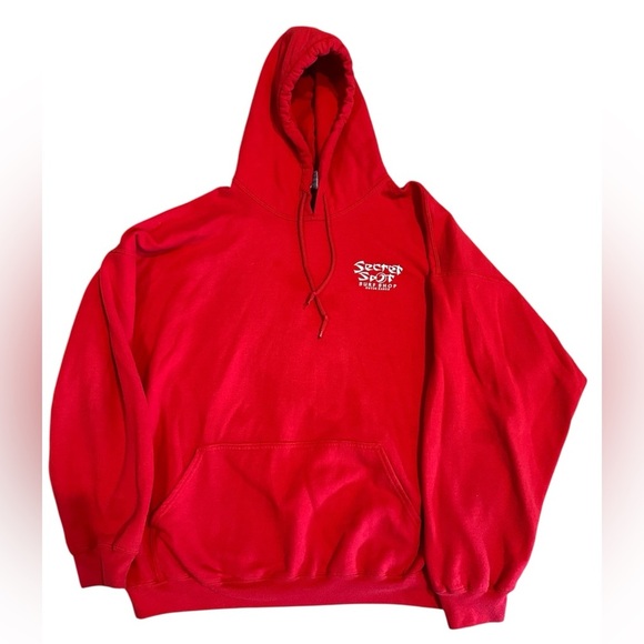Secret Surf Shop Red Jimi Hendrix graphic hoodie sweatshirt environmental Sz XXL - Picture 1 of 7